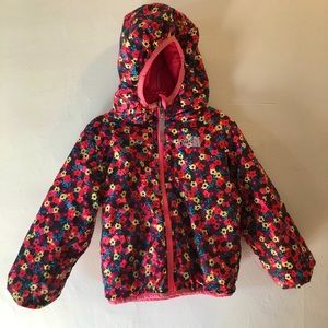 3T North Face Hooded Reversible Coat